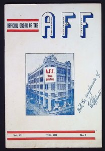 Official Organ of the AFF Asociacion Filatelica de Filipinas Vol VII No 1