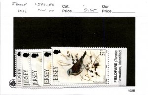 Jersey, Postage Stamp, #582-586 Mint NH, 1992 Birds (AB)