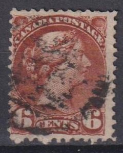 Canada 1876 Queen Victoria 6 c. Sc.39 Used