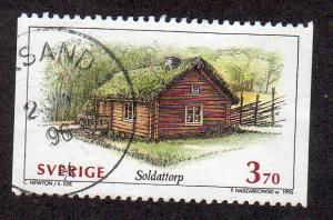 Sweden 2110 - Used - Soldier's Log House (cv $0.65)