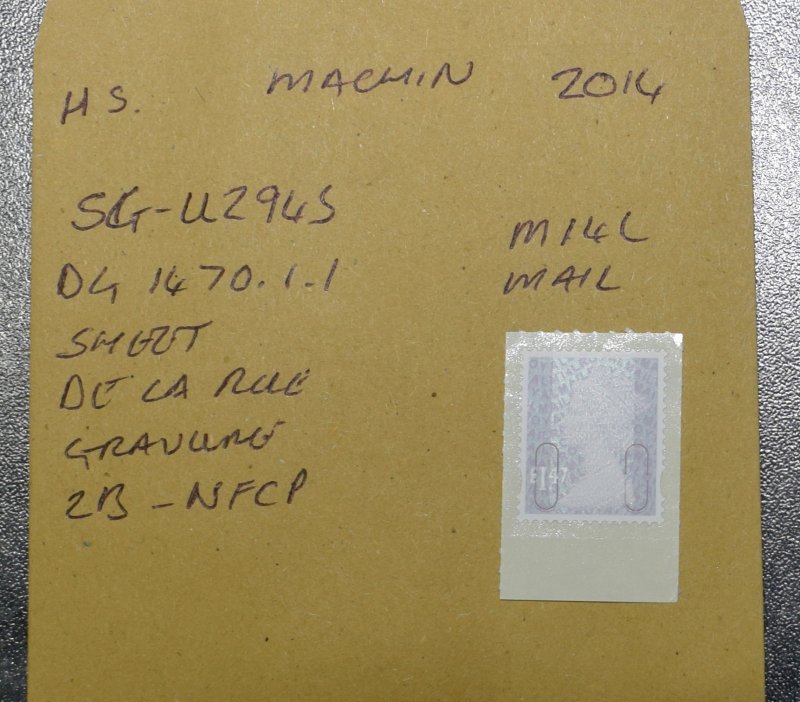 GB Stamps   2014    Machin  SGU2945  MNH  ~~L@@K~~