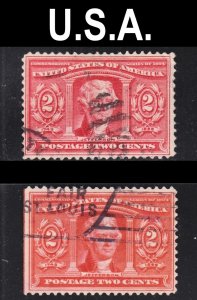 United States Scott 324 TWO SHADES F to VF used.  FREE...