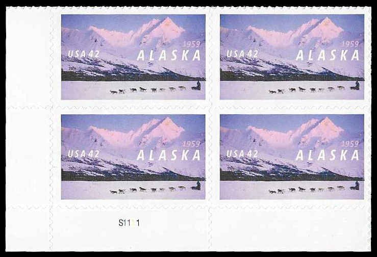 PCBstamps   US #4374 PB $1.68(4x42c)Alaska Statehood, MNH, (PB-3a)