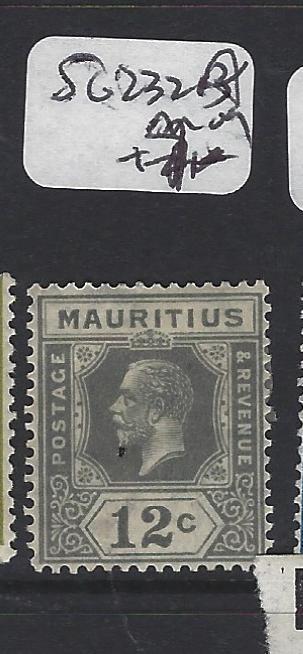 MAURITIUS (P1905B)  KGV 12 C SG  232A      MOG