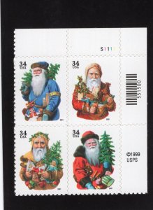 3540b Christmas, MNH UR-PB/4 (#S1111)