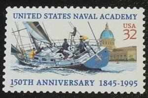 1995 32c U.S. Naval Academy Scott 3001 Mint NH