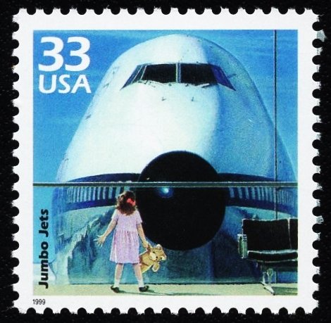 US 3189n MNH VF 33 Cent  First Jumbo Jet Celebrate the Century 1970s