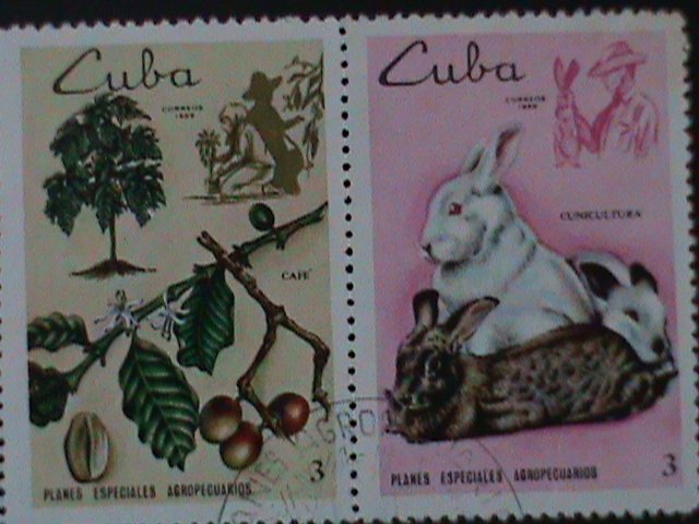 ​CUBA-1969- SC#1454a- AGRICULTURE-LOVELY FRUITS MNH STRIP VF LAST ONE