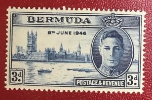 1946 Bermuda Scott 132 mint CV$0.30 Lot 875 Peace issue