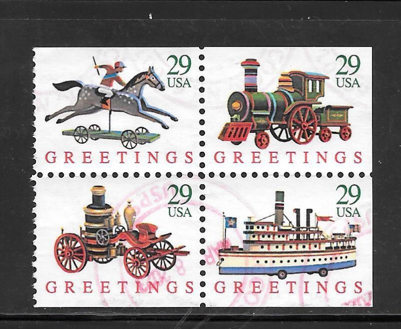 #2715-18 Used Booklet Block of 4