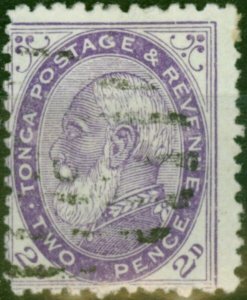 Tonga 1886 2d Bright Violet SG2a Fine Used