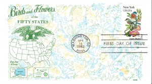 #1984 New York Birds - Flowers Gamm FDC