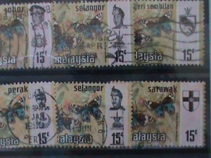 MALAYSIA STAMPS: 1971 SC#181-VERY OLD USED SETS STAMP. VERY RARE