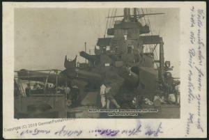 Austria KuK Navy SMS Custoza Torpedoboat RPPC Military Mail Used Feldpost 35209