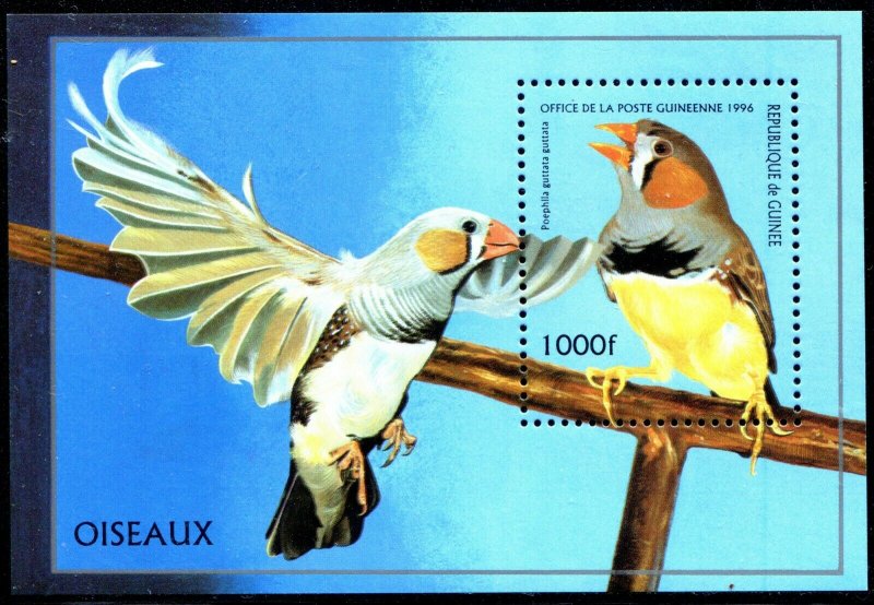 Guinea 1996 Sc 1374 Finch Bird MNH CV $4