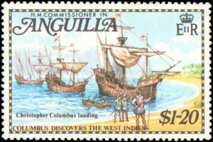 Anguilla #174-178, Complete Set(5), No Strip, Singles, 1973, Ships, Never Hinged