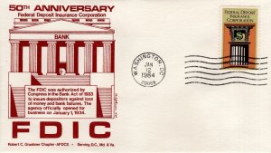 50TH ANNIVERSARY FDIC. WASHINGTON, DC  1984   FDC17648