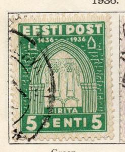 Estonia 1936 Early Issue Fine Used 5s. 114154