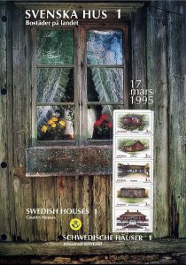 Sweden 2109-2113 Swedish houses 1 MNH collector's sheet