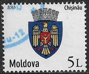 Moldova #858 Used Stamp - Coat of Arms