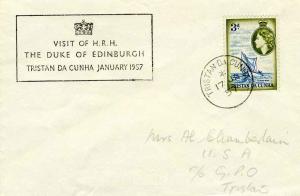 Tristan Da Cunha 3d QEII Island Boat 1957 Tristan da Cunha Local use with Vis...