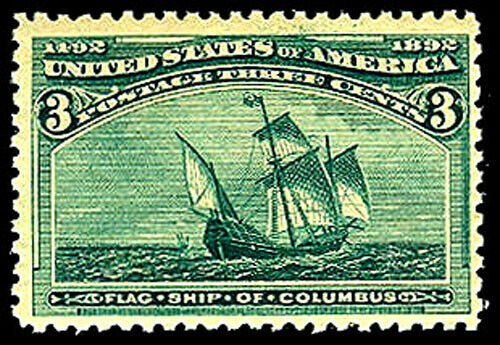 U.S. COLUMBIAN ISSUE 232  Mint (ID # 43964)