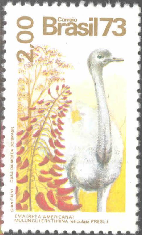 Brazil Scott 1331 MNH** Top bird stamp CV$10