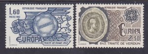 France 1827-28 MNH OG 1982 EUROPA Set Very Fine