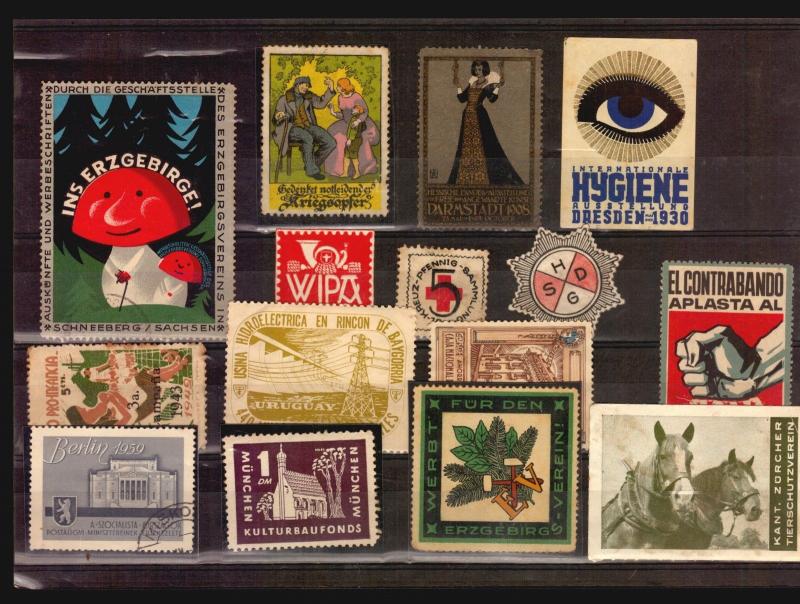 Germany exposition art nouveu several poster stamp cinderella lot oddities HSDG 