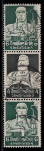Germany Scott # B62 (2), B60, used, se-tenant, Mi # S222