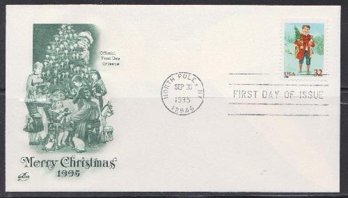 3011 Christmas Unaddressed ArtCraft FDC