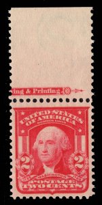 MOMEN: US STAMPS #319 MINT OG NH VF/XF LOT #89255*