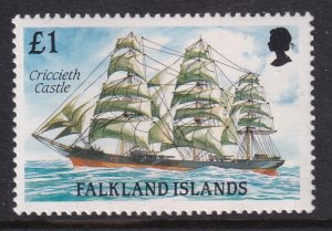 Falkland Islands 498 Sailing Ship MNH VF