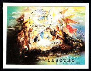 Lesotho used 1980 #318 1.50m Nativity Scene Christmas