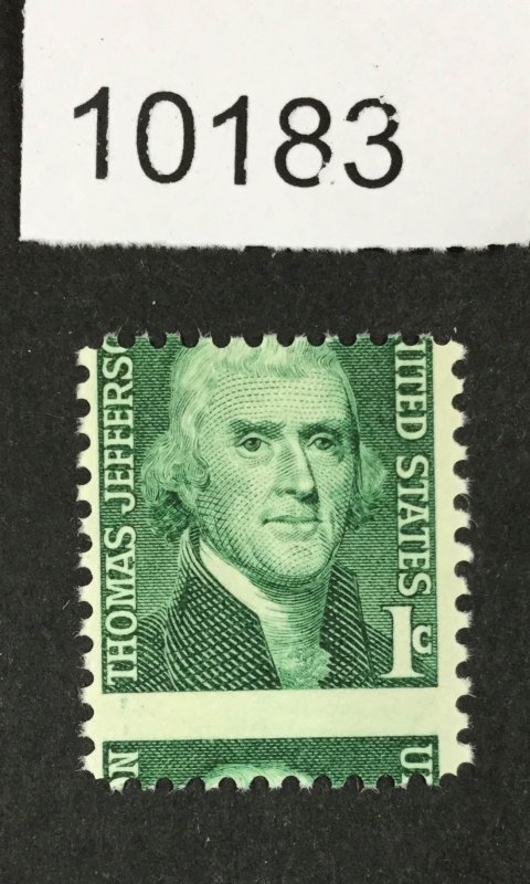 MOMEN: US STAMPS # 1278 VAR. MINT OG NH MISPERF  LOT # 10183