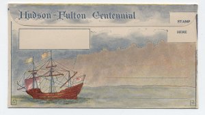 Unused 1909 Hudson Fulton Centennial allover color ad cover [y8244]