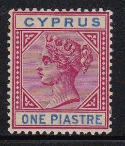 Album Trésors Cyprus Scott #21 1pi Victoria F-Vf Excellent État à Charnières