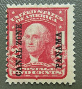 Canal Zone 2¢ Washington Stamp #5 MH CV $32.50