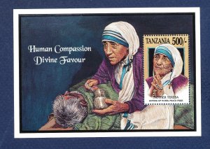 TANZANIA - Scot 999   - MNH S/S  - Mother Teresa -