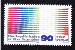 Germany 1332 MNH 1980 Oscillogram Pulses & Ear Hard of Hearing Issue