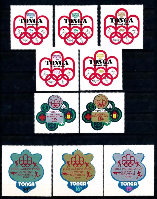 [56429] Tonga 1976 Olympic games Montreal Athletics Self Adhesive MNH