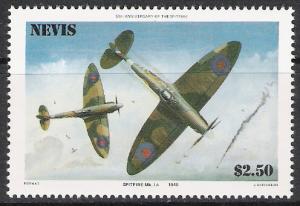 Nevis #461 Spitfire Fighter Plane MNH