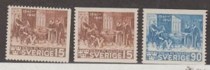 Sweden Scott #316-317-318 Stamps - Mint Set