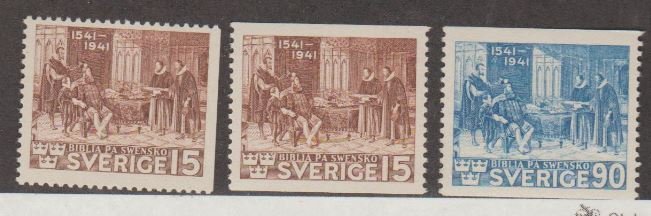 Sweden Scott #316-317-318 Stamps - Mint Set