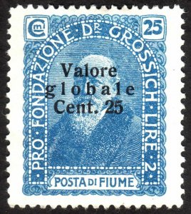 1920, Fiume 25c, MNG, Sc 77