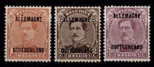 Belgian Occupation of Germany 1919 Optd., Part Set [Unused]