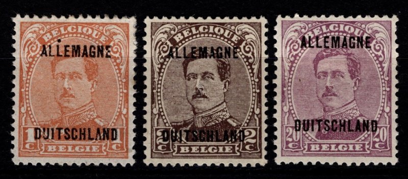 Belgian Occupation of Germany 1919 Optd., Part Set [Unused]