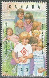 #1523b Canada MNH 43¢ UN Year of the Family - Family Outing