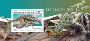 TOGO - 2014 - Dinosaurs - Perf Souv Sheet - Mint Never Hinged