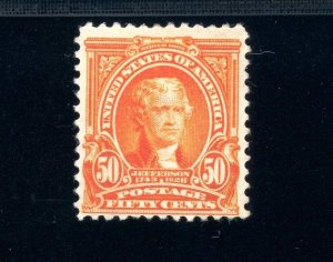 USAstamps Unused VF US Series of 1902 Jefferson Scott 310 OG MHR SCV $425